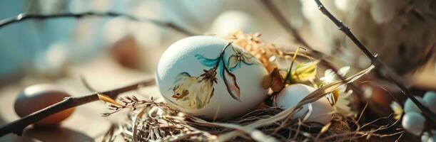 ai generato uovo Pasqua coniglietto Pasqua coniglio Pasqua foto