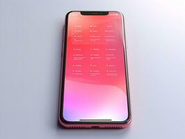 ai generato moderno mobile Telefono modello per App Schermo - ai generato foto