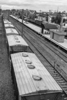 fotografia per tema ferrovia traccia dopo passaggio treno su Ferrovia foto