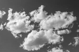 fotografia su tema bianca nuvoloso cielo nel non chiaro lungo orizzonte foto