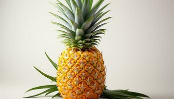 ai generato freschezza e dolcezza di ananas, un' salutare tropicale estate merenda generato di ai foto