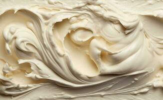 ai generato crema struttura, Yogurt struttura, superiore Visualizza foto