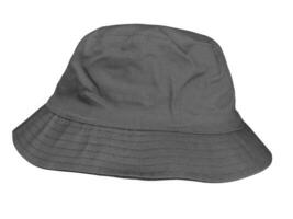nero secchio cappello isolato su bianca sfondo foto