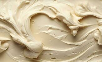 ai generato crema struttura, Yogurt struttura, superiore Visualizza foto