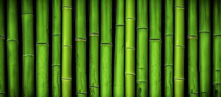 ai generato naturale verde bambù sfondo. foto