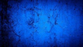 sfondo grunge di colore blu della parete foto