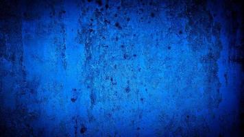 sfondo grunge di colore blu della parete foto