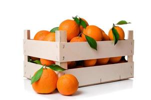 cassa di arance isolatd