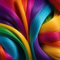 ai generato arcobaleno colore fibra astratto sfondo foto