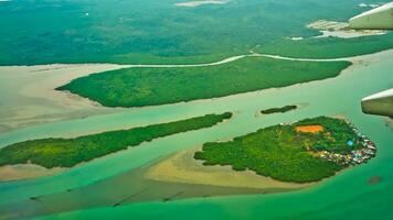 aereo Visualizza di il fiume nel il Riau isole foto