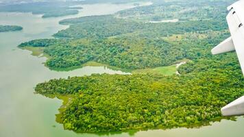 aereo Visualizza di il fiume nel il Riau isole foto