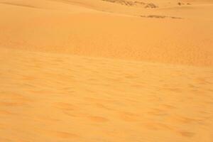 il struttura di sabbia nel il deserto come un' naturale sfondo. foto