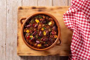 tradizionale messicano tex mex chili con carne foto