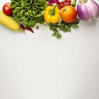 verdure sane vitamine complete con spazio di copia