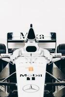 los angeles, circa - 16 apr 2023 - mika hakkinen mclaren su vicino foto