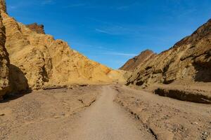 ghiaia strada nel il canyon di Morte valle foto