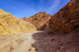ghiaia strada nel il canyon di Morte valle foto