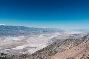 aereo Visualizza di un' deserto lago nel Morte valle foto