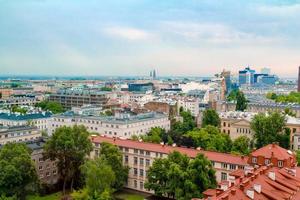 vista aerea degli edifici dello skyline di Varsavia foto
