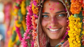 ai generato sorridente facce, coriandoli docce, e festivo arredamento per un' compleanno celebrazione foto