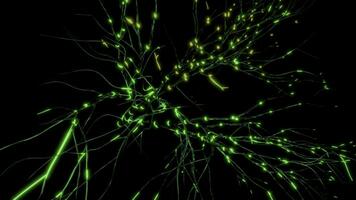 neuroni e neurale connessioni, concetto di scienza e medicinale. movimento. visualizzazione og neuronale attività nel il cervello, neurogenesi, neurotrasmettitori, elettricità nel il cervello, sinapsi. foto