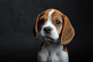 ai generato fotografia di un' carino cane, nazionale cucciolo giorno concetto foto