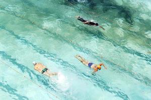 Sydney, Australia, 21 gennaio 2017 - persone non identificate ai bagni di Bondi a Sydney, in Australia. è una pozza di marea aperta nel 1929. foto