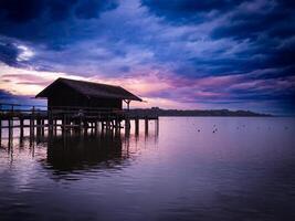 lago chiemsee nel Baviera foto