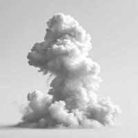 ai generato un' nube di Fumo è mostrato nel il aria foto