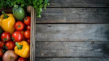 ai generato azienda agricola pubblicità di mercato sfondo con copia spazio foto