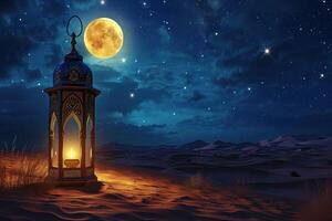 ai generato un' realistico radiante raggiante sfondo di Ramadan kareem foto
