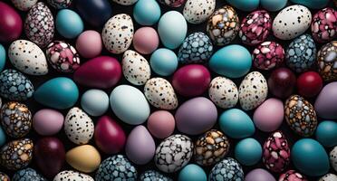 ai generato colorato Pasqua uova foto