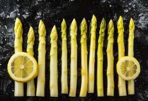 ai generato affettato Limone e giallo asparago, funzionale estetica foto