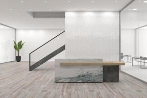 ufficio reception mockup interior design foto