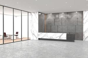 ufficio reception mockup interior design foto