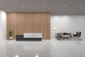 ufficio reception mockup interior design foto