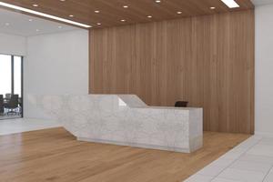 ufficio reception mockup interior design foto