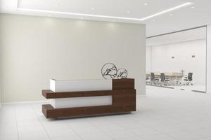 ufficio reception mockup interior design foto