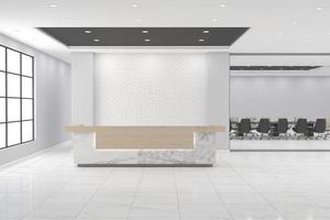 ufficio reception mockup interior design foto