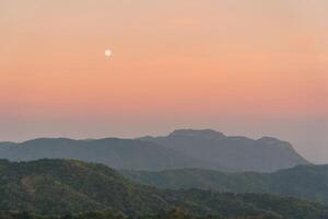 khao cor, Phetchabun Provincia. punto di vista un' bene posto per vedere il scenario. tramonto a Tailandia. foto