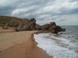 viaggio in Crimea mare paesaggio di montagna foto