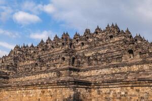 Borobudur o barabudur, un' mahayana buddista tempio nel magelang reggenza, Giava, Indonesia foto