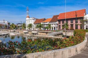 kota tua, jakarta vecchio cittadina, il originale centro la zona di Giacarta, Indonesia. foto