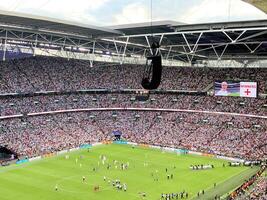 Londra nel il UK su 31 luglio 2022. un' Visualizza di il europeo le signore calcio finale fra Inghilterra e Germania foto