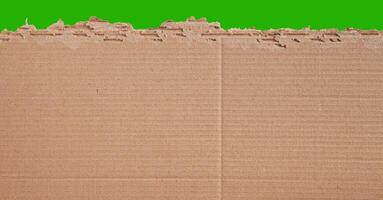 verde schermo cartone struttura sfondo. vecchio Vintage ▾ Marrone carta scatola superficie. foto