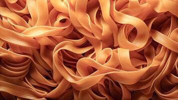 ai generato astratto sfondo di contorto spaghetti pasta. foto