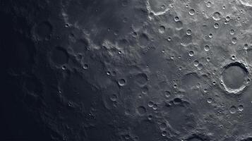 ai generato luna Luna superficie struttura sfondo foto