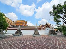 antico pagode a wat pho tempio, bangkok Tailandia. foto