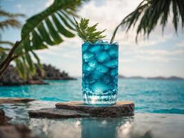 ai generato bellissimo estate cocktail foto