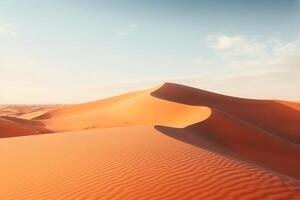 ai generato dune nel il vuoto trimestre nel Arabia arabia foto